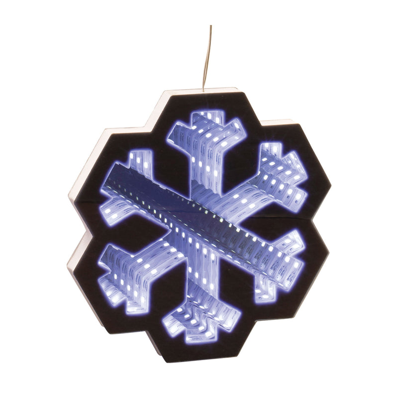 Christmas Snowflakes Tabletop Sign With LED (633790) - White