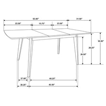 Load image into Gallery viewer, Rectangular Dining Table With Butterfly Leaf - Walnut
