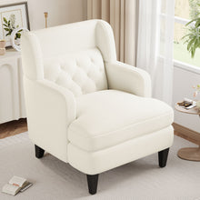 Load image into Gallery viewer, Upholstered Accent Chair Tufted Armchair For Living Room And Bedroom
