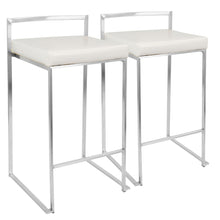 Load image into Gallery viewer, Fuji - Contemporary, Stackable Elegant Counter Stool (Set of 2)
