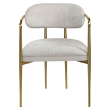 Load image into Gallery viewer, Zayn - Arm Chair (Set of 2) - Beige Chenille &amp; Gold
