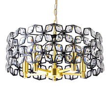 Load image into Gallery viewer, Five Light Crystal Chandelier With Shades - Clear
