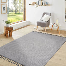 Load image into Gallery viewer, Guros - 6' X 9' Medallion Indoor / Outdoor Area Rug - White / Ivory
