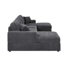 Load image into Gallery viewer, 3 Piece Corduroy Double Chaise Sectional Sofa
