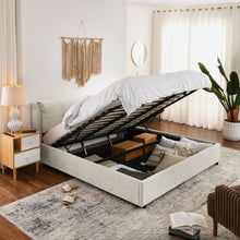 Load image into Gallery viewer, Storage Upholstered Hydraulic Platform Bed With Integrated Headboard
