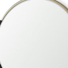 Load image into Gallery viewer, 29" Metal Round Framed Accent Mirror - Gold / Black
