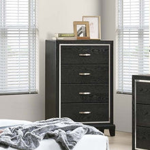 Load image into Gallery viewer, 1 Piece Chest Tapered Legs Bedroom Furniture - Black
