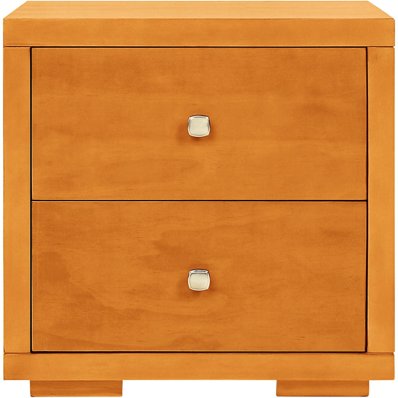 Cherry Two Drawer Nightstand - Brown