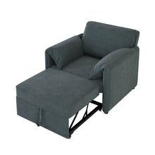 Load image into Gallery viewer, Convertible Pull Out Sofa Bed, 3 In 1 Convertible Sleeper Chair Adjustable Backrest With Thicked Cushions
