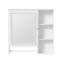 Load image into Gallery viewer, Wall Mounted Bathroom Storage Cabinet, Medicine Cabinets With Large Mirror Door, Adjustable Shelves And Three Open Storage Levels(Not Include Bathroom Vanity)
