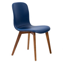 Load image into Gallery viewer, Upholstered Leather Dining Side Chairs (Set of 2) - Blue
