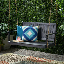 Load image into Gallery viewer, Tambora - Porch Swing Acacia Wood Slat Design
