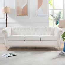 Load image into Gallery viewer, Rolled Arm Chesterfield 3 Seater Sofa
