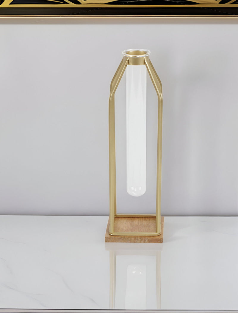 Glass Glass Tube - Gold