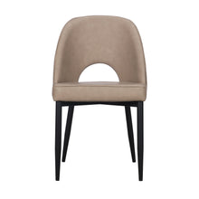 Load image into Gallery viewer, Slipcovered Upholstered Faux Leather Dining Side Chairs (Set of 2) - Light Gray
