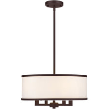 Load image into Gallery viewer, 18'' Four-Light Dimmable Chandelier With Shades - Bronze
