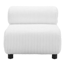 Load image into Gallery viewer, 31" Corduroy And Upholstered Side Chair - White / Black

