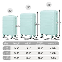 Load image into Gallery viewer, 3 Pieces Set 20" / 24" / 28" Spinner Wheel Luggage With Combination Lock
