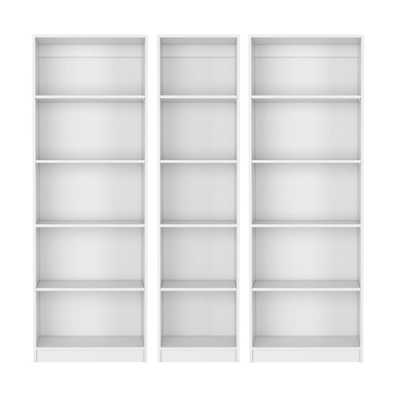 Five Tier Modular Bookcase (Set of 3) (546616) - White
