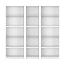 Load image into Gallery viewer, Five Tier Modular Bookcase (Set of 3) (546616) - White
