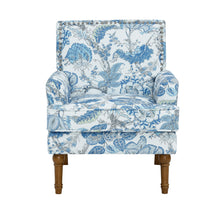 Load image into Gallery viewer, Floral Accent Armchair With Nailhead Trim
