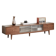 Load image into Gallery viewer, TV Cabinet With Chinese Changhong Glass Doors, Two Drawer Storage Space TV Standing
