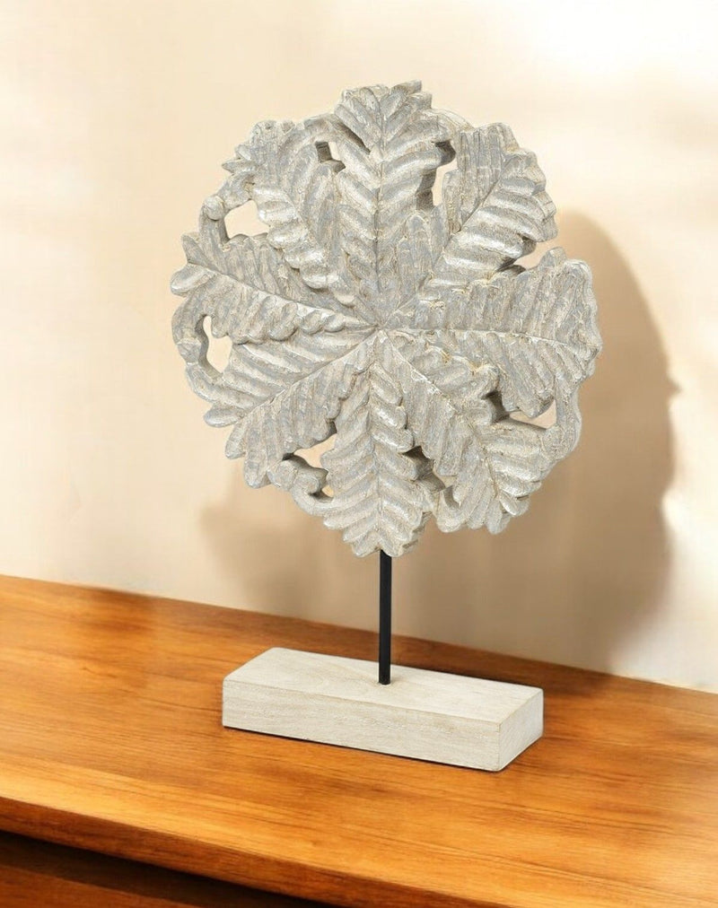 Petite Floral Decor Piece - White