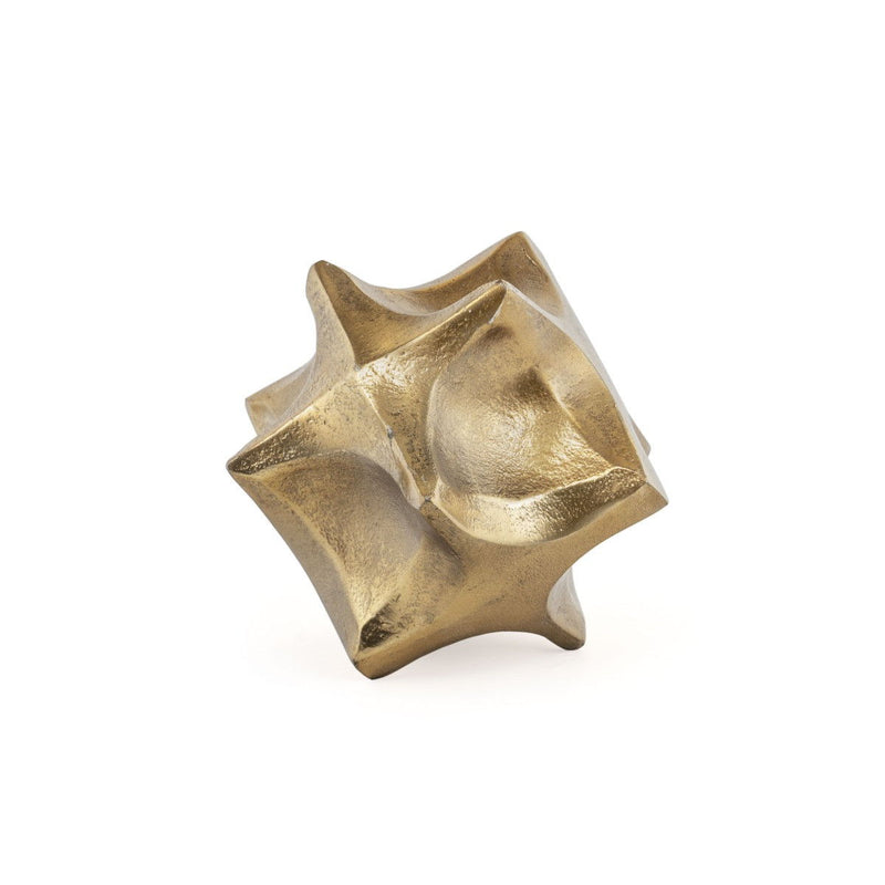 Faceted Orb Tabletop Sculpture (574108) - Gold