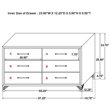 Load image into Gallery viewer, Malcolm - 6 Drawer Dresser Cabinet - Black
