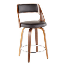 Load image into Gallery viewer, Cecina - Mid-Century Modern Fixed Height Counter Stool With Swivel And Round Footrest (Set of 2)
