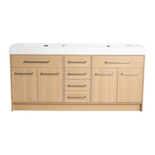 Load image into Gallery viewer, Freestanding Bathroom Vanity With Resin Sink, Soft-Closing Doors And Drawers
