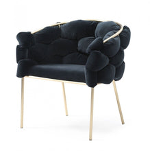 Load image into Gallery viewer, Geo Dining Chair - Black / Champagne / Gold

