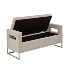 Load image into Gallery viewer, Crawford - Soft Close Storage Bench With Open Sides - Gray
