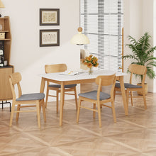 Load image into Gallery viewer, 5 Piece Dining Set With Table And Upholstered Chairs
