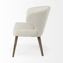 Load image into Gallery viewer, Mid Century Wingback Dining Chair - Cream
