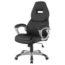 Load image into Gallery viewer, Bruce - Upholstered Adjustable Home Office Chair With Ergonomic Support And Smooth Swivel Function - Black
