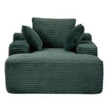 Load image into Gallery viewer, Oversized Chaise Lounge Chair Cozy Cloud Couch With 3 Throw Pillows And Wide Armrest

