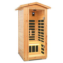 Load image into Gallery viewer, 1 Person Far Infrared Old Fir Outdoor Sauna Room - Natural
