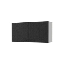 Load image into Gallery viewer, Wood Wall Mounted Accent Cabinet - Black
