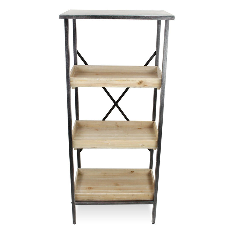 Three Tier Etagere Bookcase (738651) - Brown