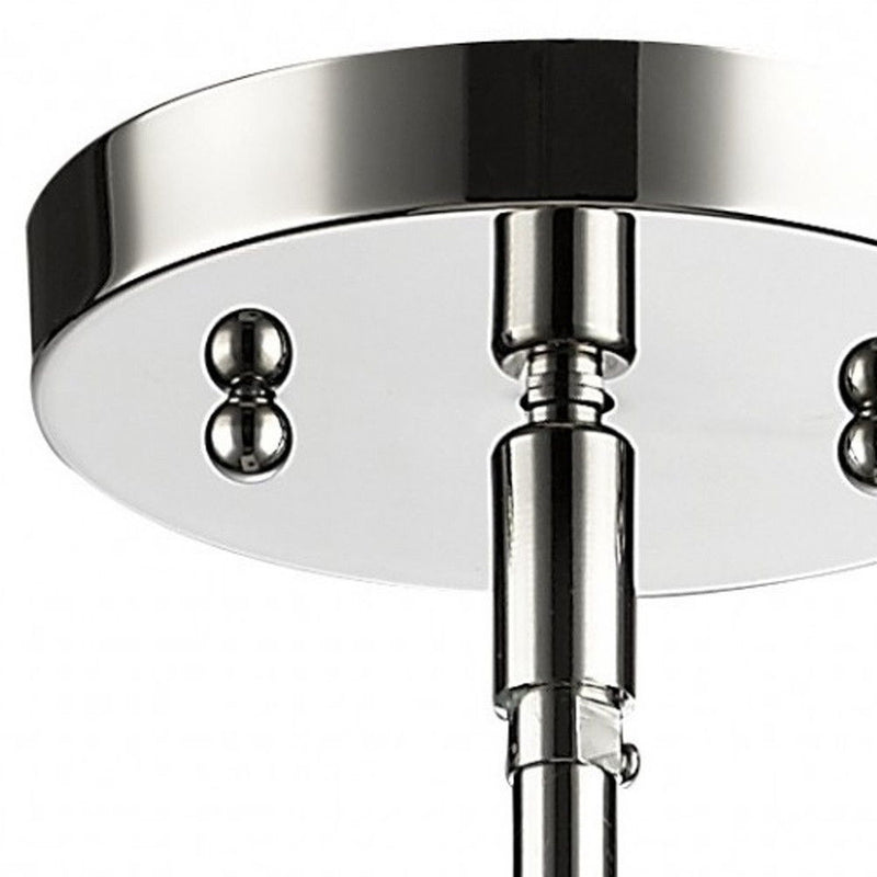 Minimalist Cylindrical Hanging Light - Silver