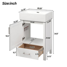 Load image into Gallery viewer, Bathroom Vanity With Sink, Frame And Drawer
