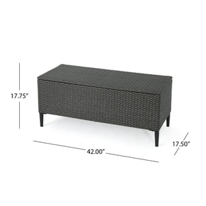 Rupert - Storage Unit Resin Wicker Outdoor
