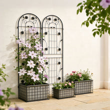 Load image into Gallery viewer, Metal Garden Trellis Rustproof Trellis For Climbing Plant Outdoor Flower Support
