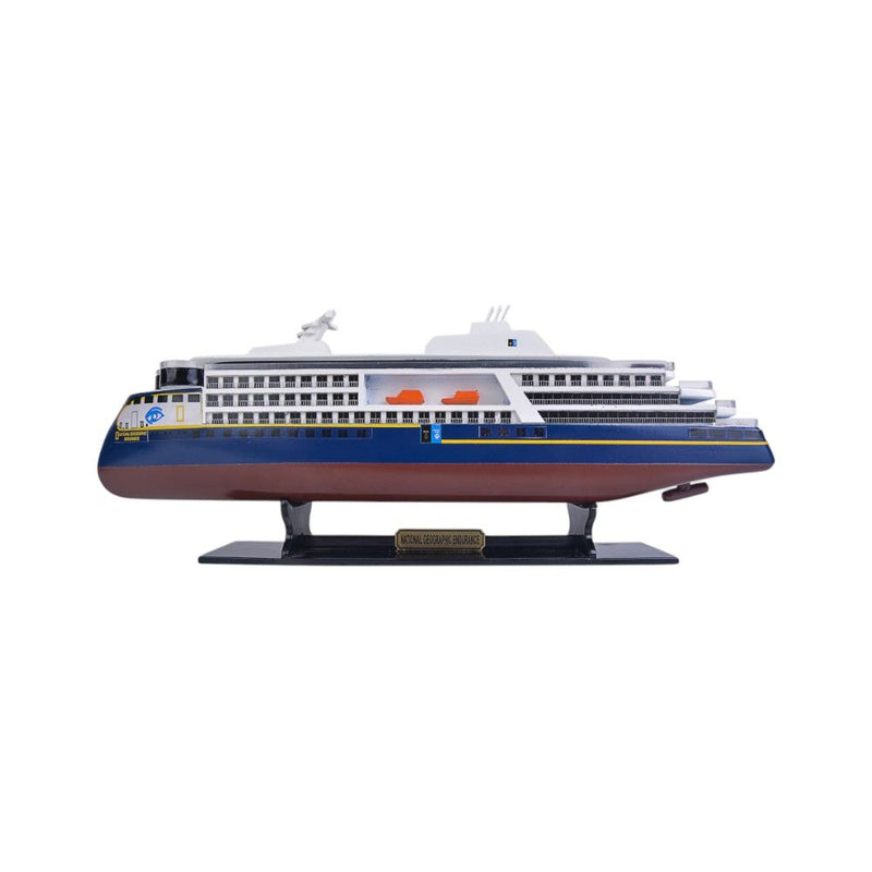 Hand Painted Model Boat (624253) - White / Blue