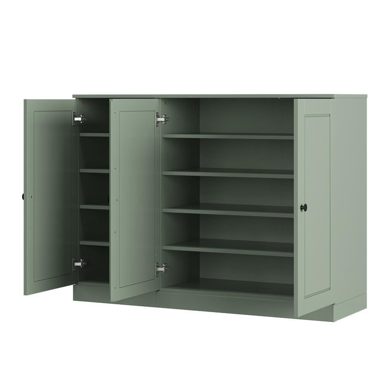 Solid Woodshoe Storage Cabinet (755969) - Sage