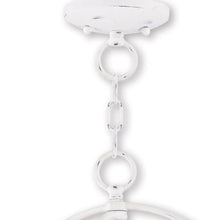 Load image into Gallery viewer, 17" Three-Light Dimmable Chandelier With Shades - White
