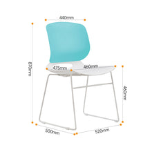 Load image into Gallery viewer, Ergonomic Backrest Stacking Chairs (Set of 4)
