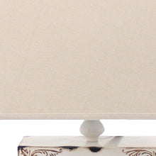 Load image into Gallery viewer, Vintage Metal Clock Base Table Lamp - White
