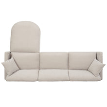 Load image into Gallery viewer, 107.87&#39;Sectional Sofa Couch With 1 Ottoman,Seat Cushion and Back Cushion Removable
